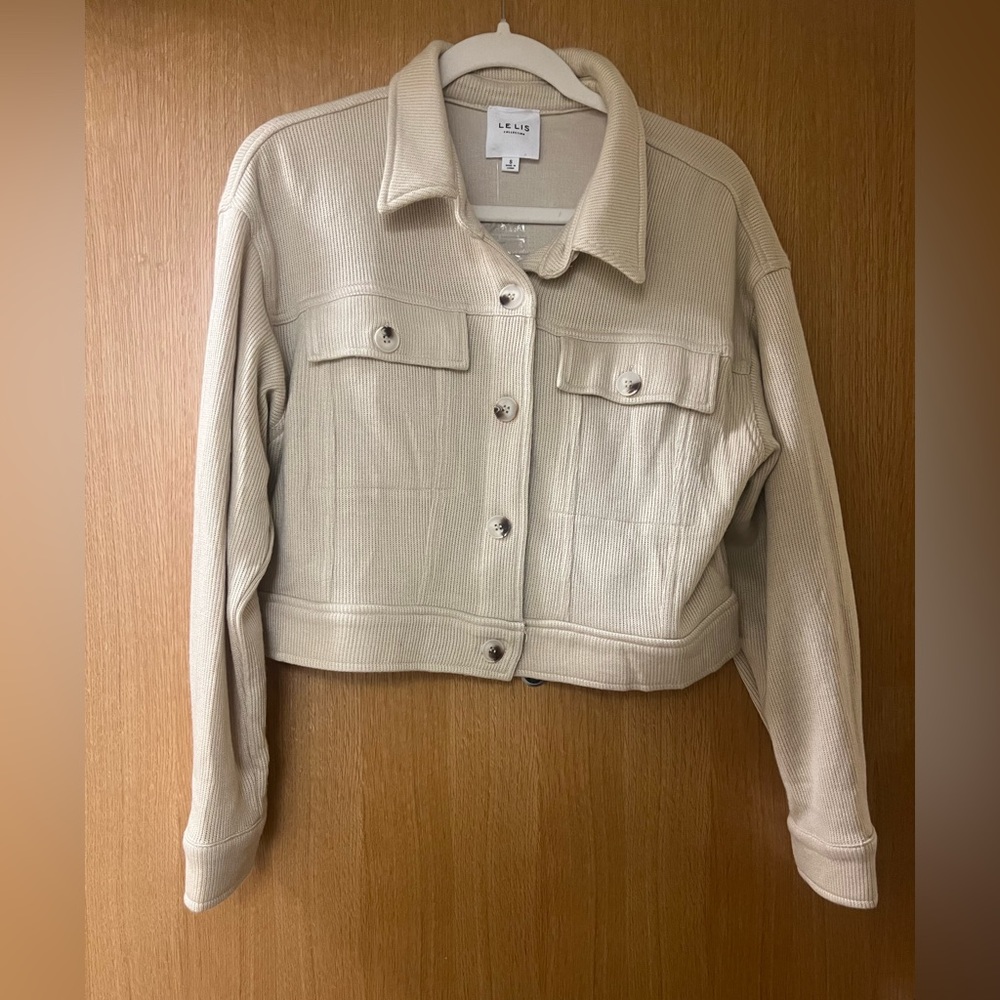 Beige Button Jacket! Never Been Worn! - image 1